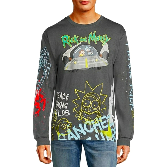 🚨LAST ONE🚨 Rick and Morty Peace Among Worlds Rare Limited Edition Shirt 🏆HP🏆 - Picture 2 of 3